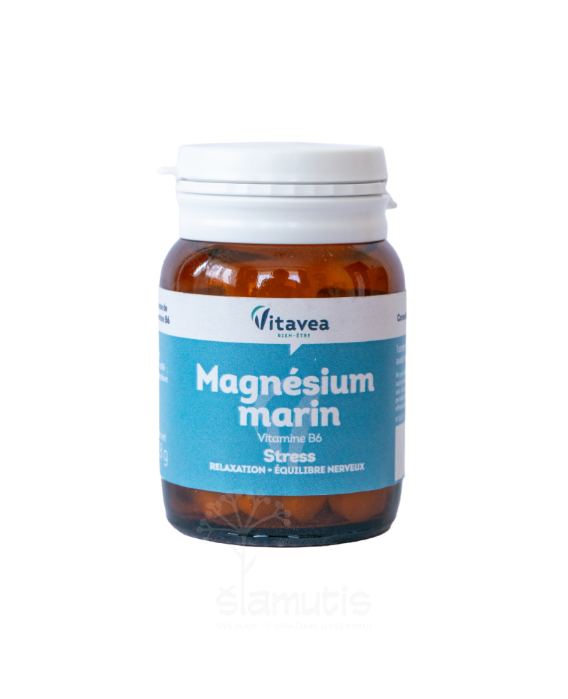 Vitavea Magnis jūrinės kilmės + vitaminas B6, maisto papildas 